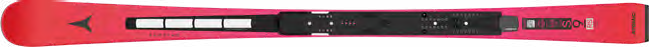 Atomic Redster S9RS Revoshock S AA0030988, Hersteller-Modellansicht von Ski und Platte ohne montierte Bindung