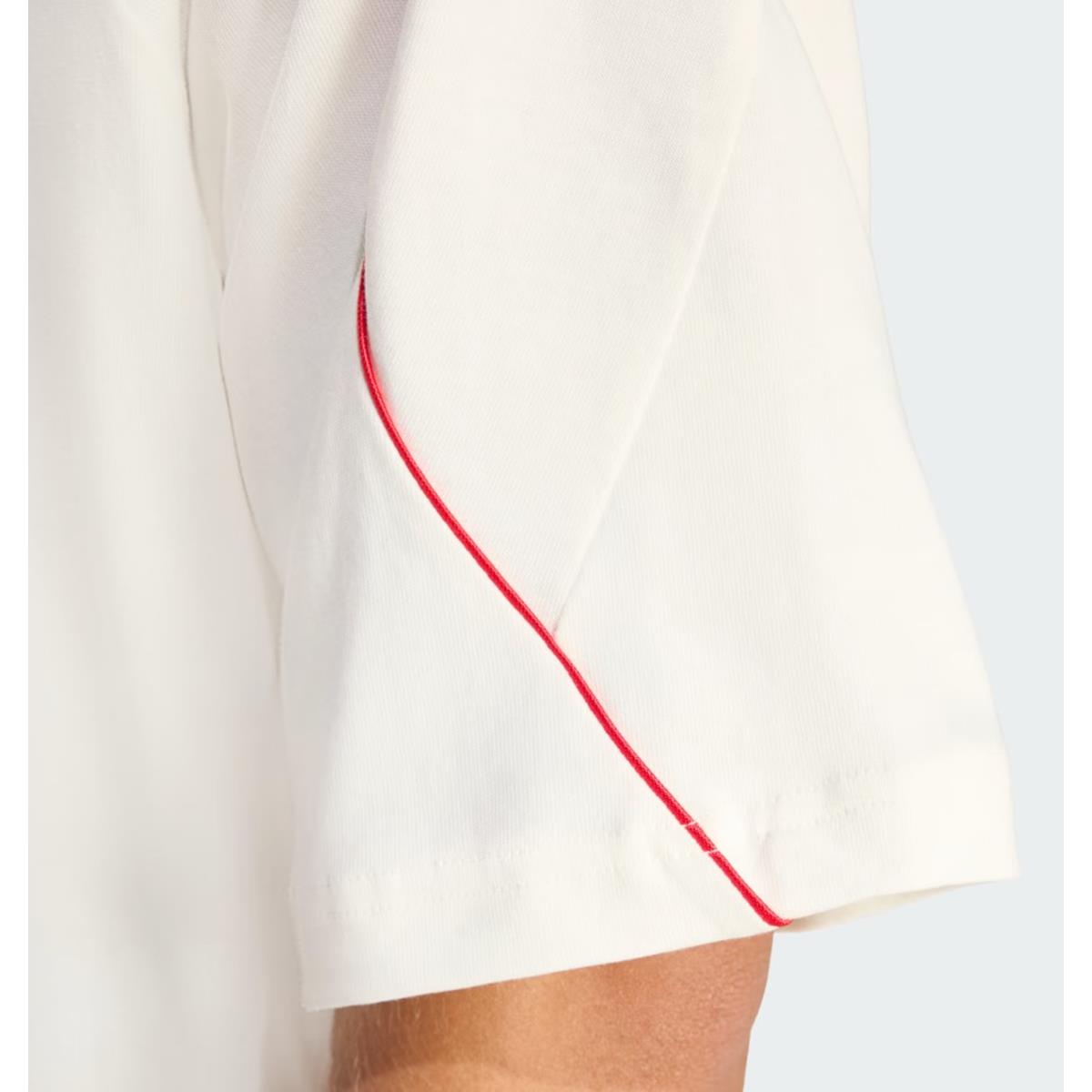 Adidas Stadium T-Shirt Men off white / pure ruby