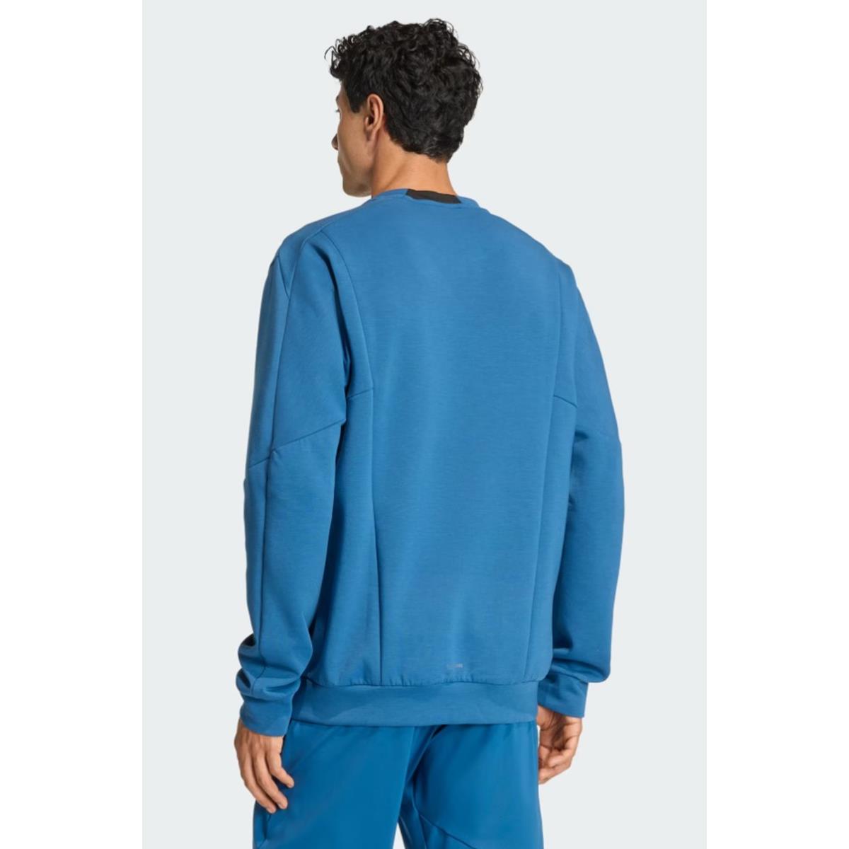 Adidas Designed for Training Rundhals-Sweatshirt dusky petrol, Bild 3 von 5