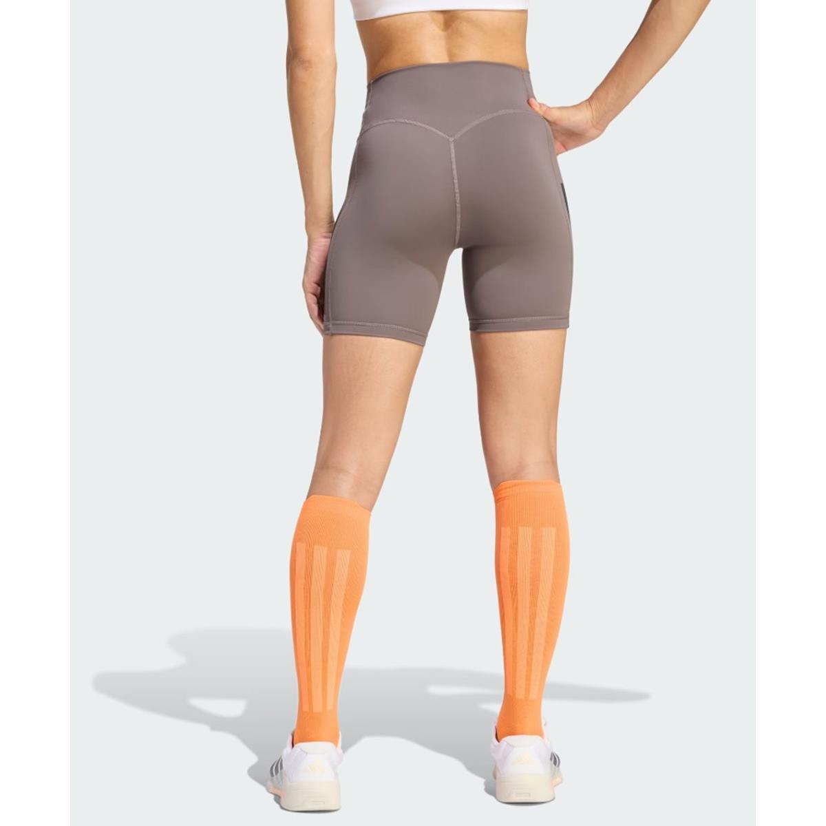 Adidas Optime Workout 3-Streifen kurze Leggings Women charcoal, Bild 3 von 5