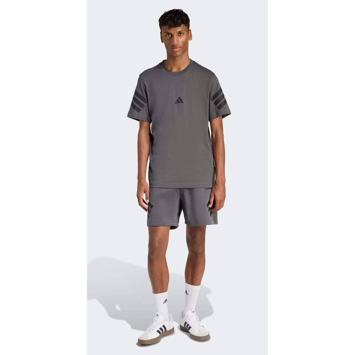 Adidas Future Icons 3-Streifen Shorts grey, image 2 of 5
