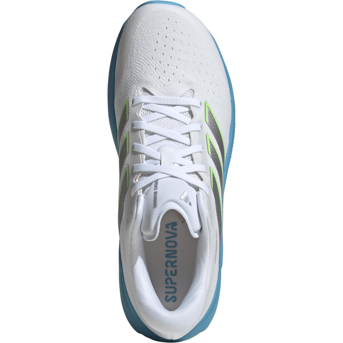 Adidas Supernova Rise 3 Men cloud white silver metallic semi blue burst, image 3 of 7
