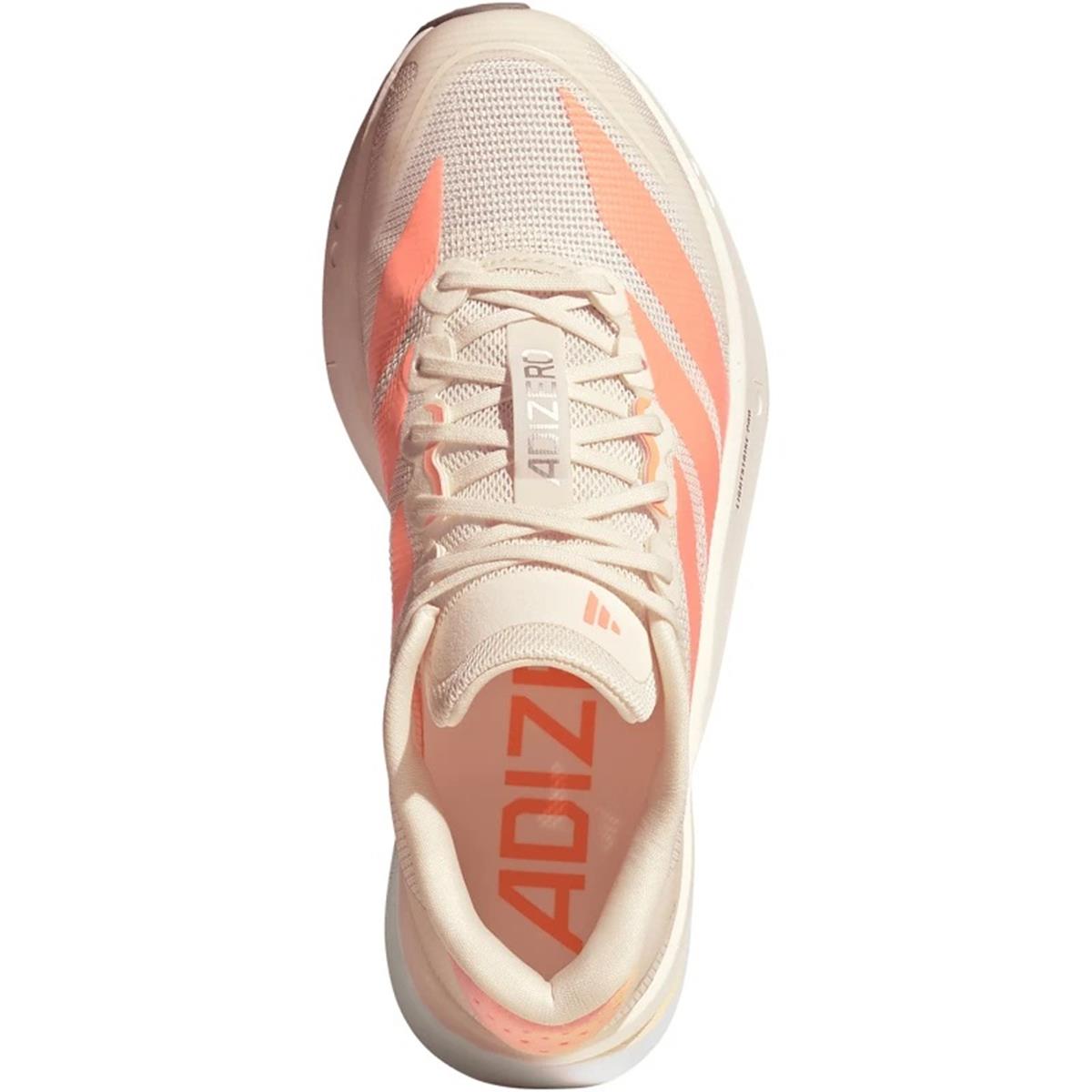 Adidas Adizero Boston 13 Women off white beam orange acid orange, image 3 of 7