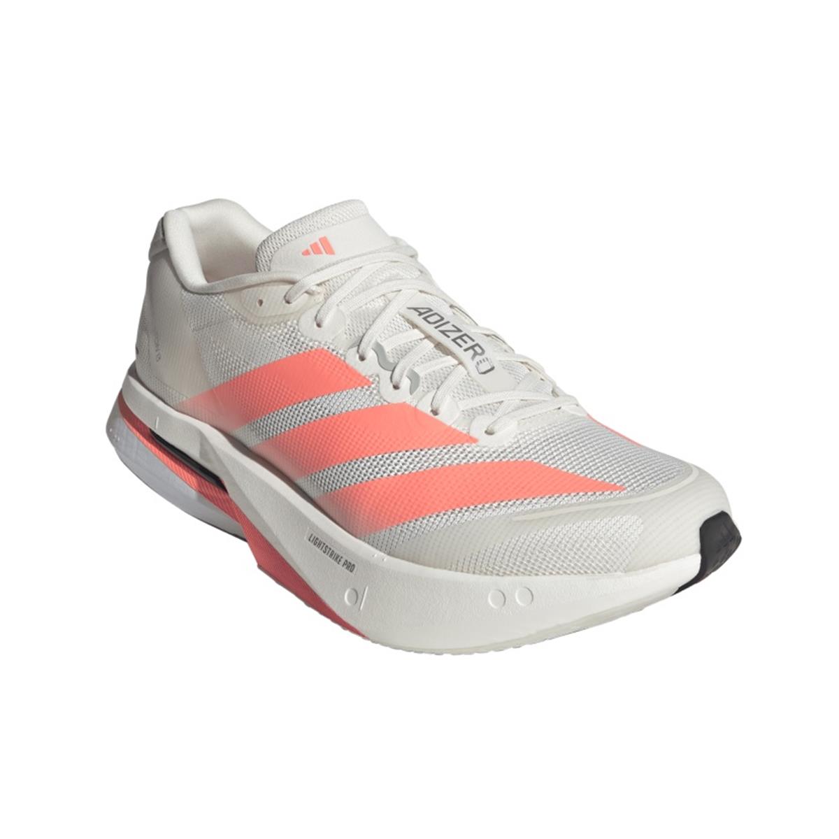 Adidas Adizero Boston 13 Men off white lucid orange grey, image 3 of 7