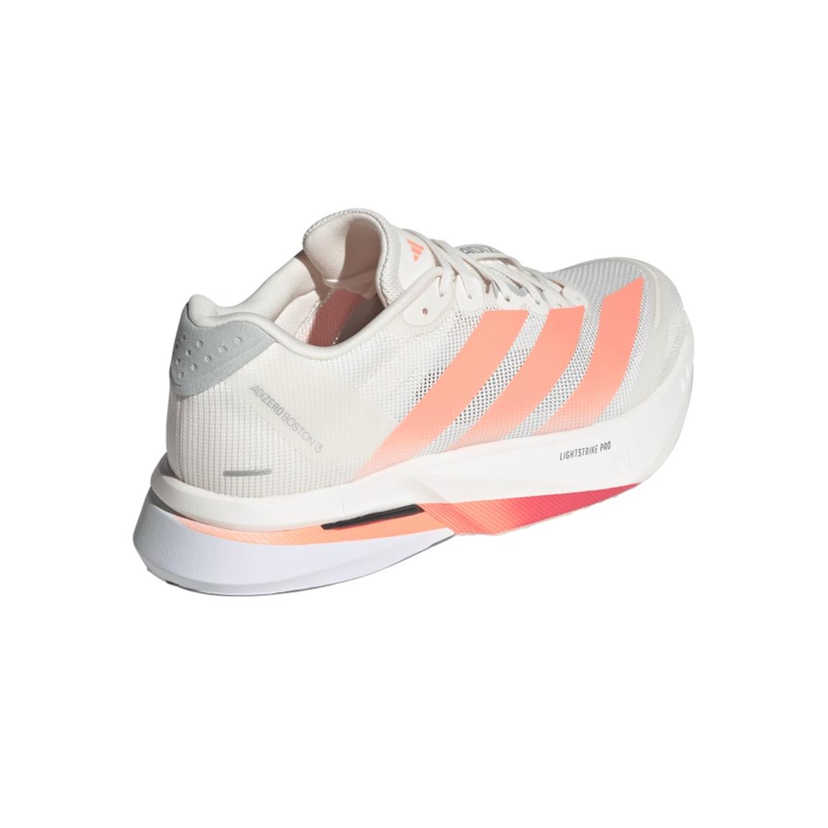 Adidas Adizero Boston 13 Men off white lucid orange grey, image 4 of 7