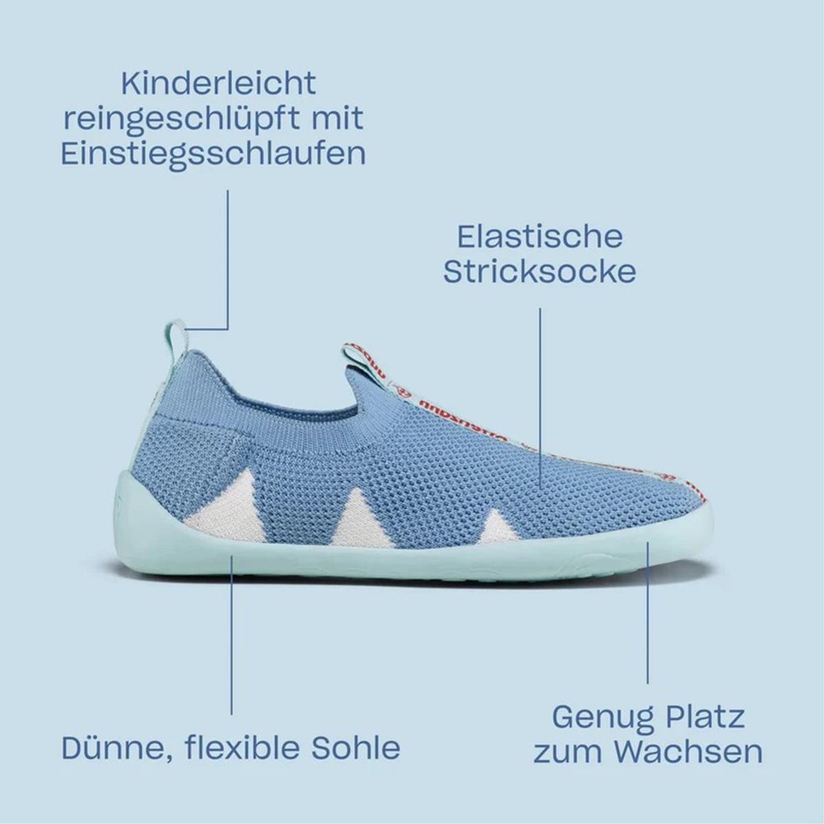 Affenzahn Hausschuh Knit Flinky - Vogel, Bild 6 von 7