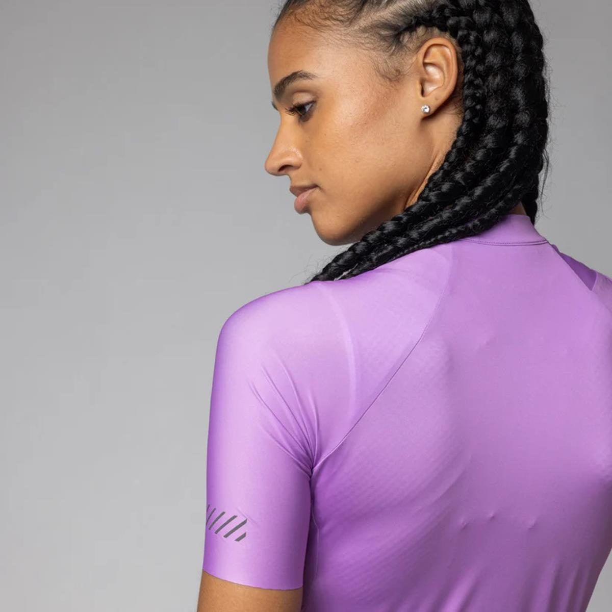 Alè Cycling Color Black Lady Bike Short Sleeve Jersey peonia