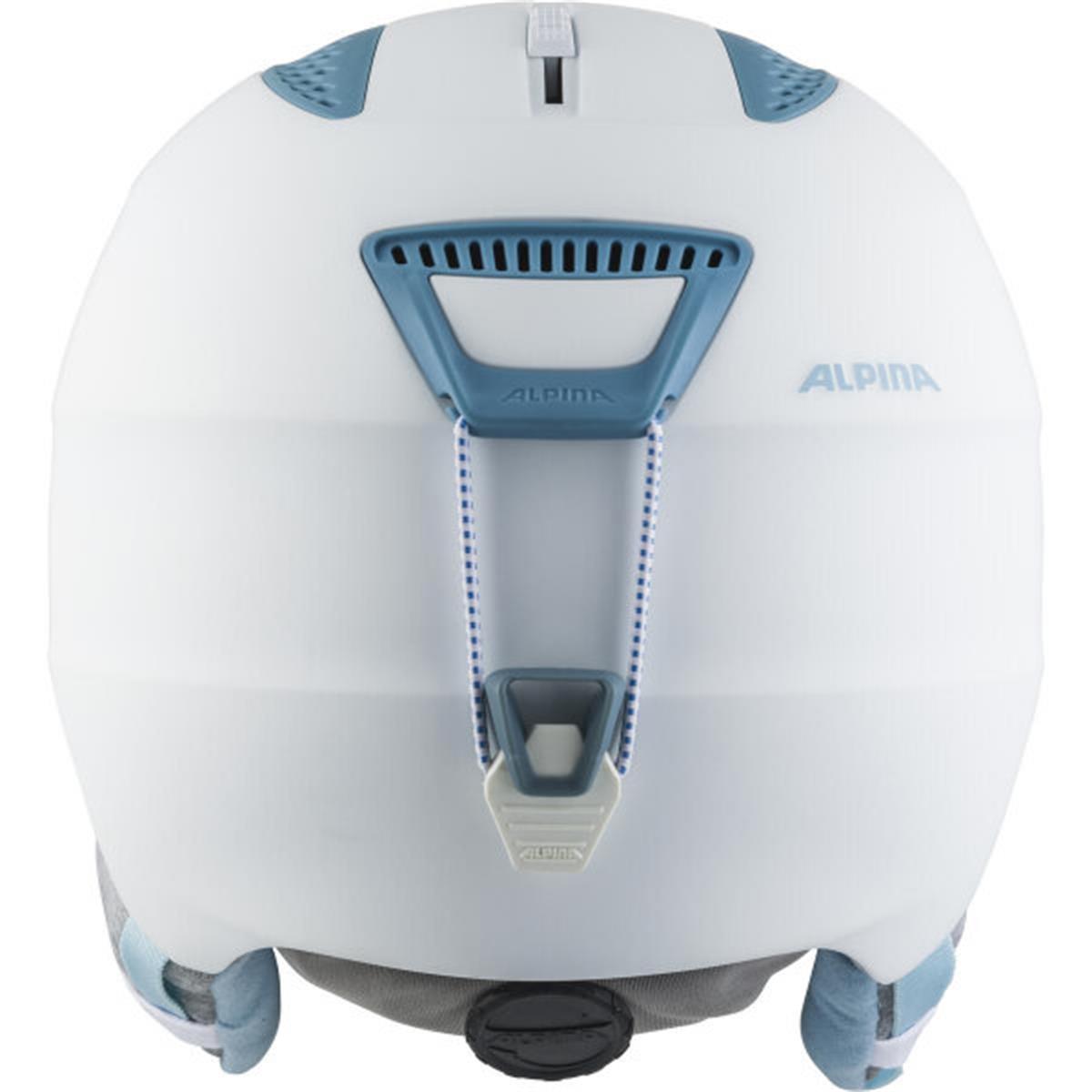 Alpina Grand Jr Skihelm weiß-himmelblau