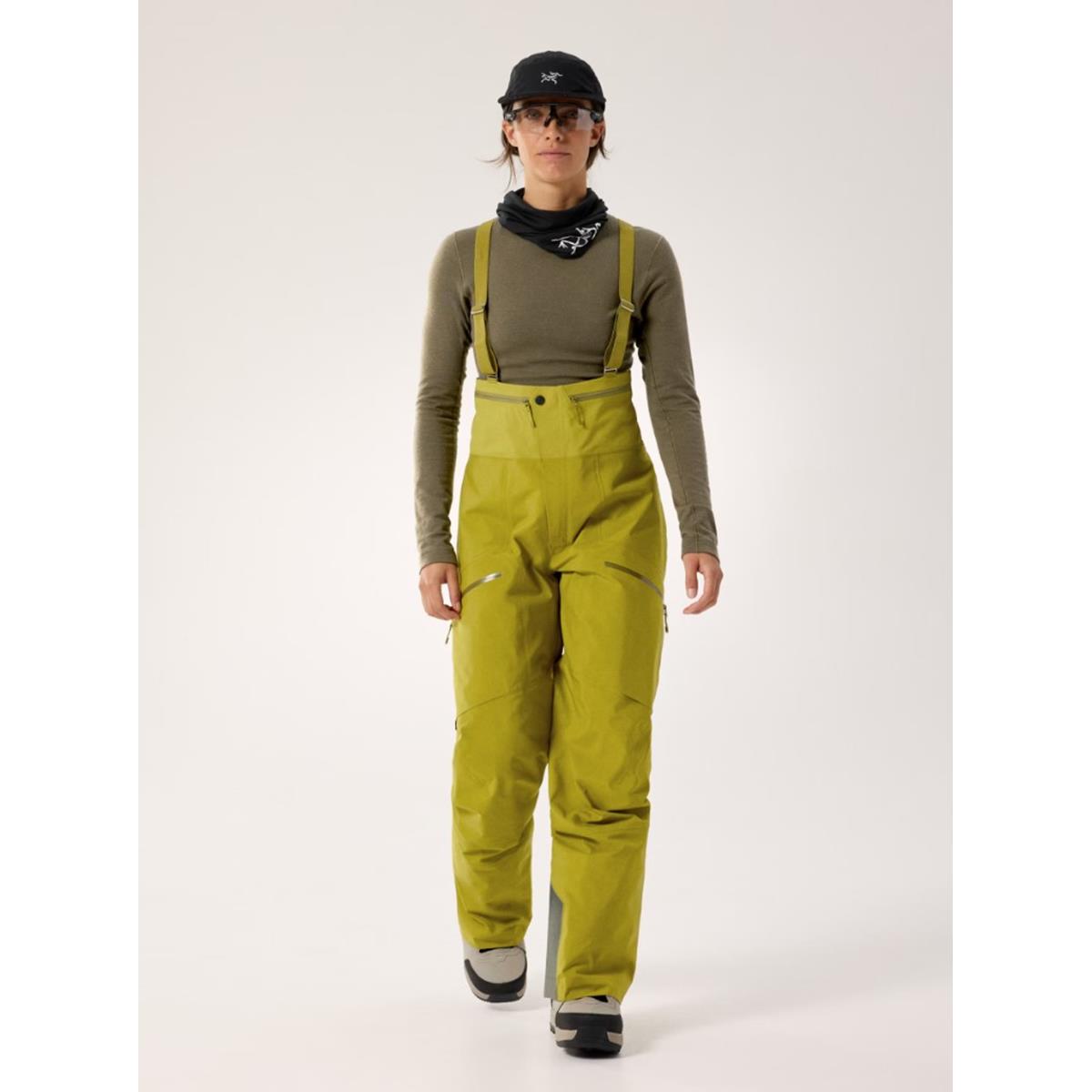 Arcteryx Rush Bib olive moss Damen Hardshellhose