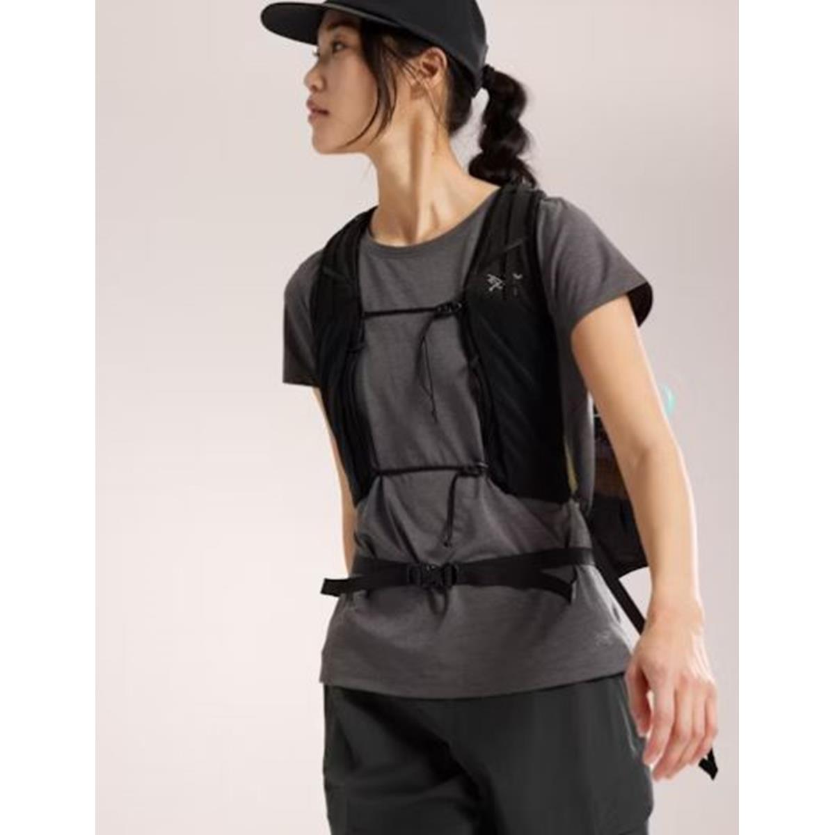 Arc'teryx Taema Kurzarmshirt Women black heather