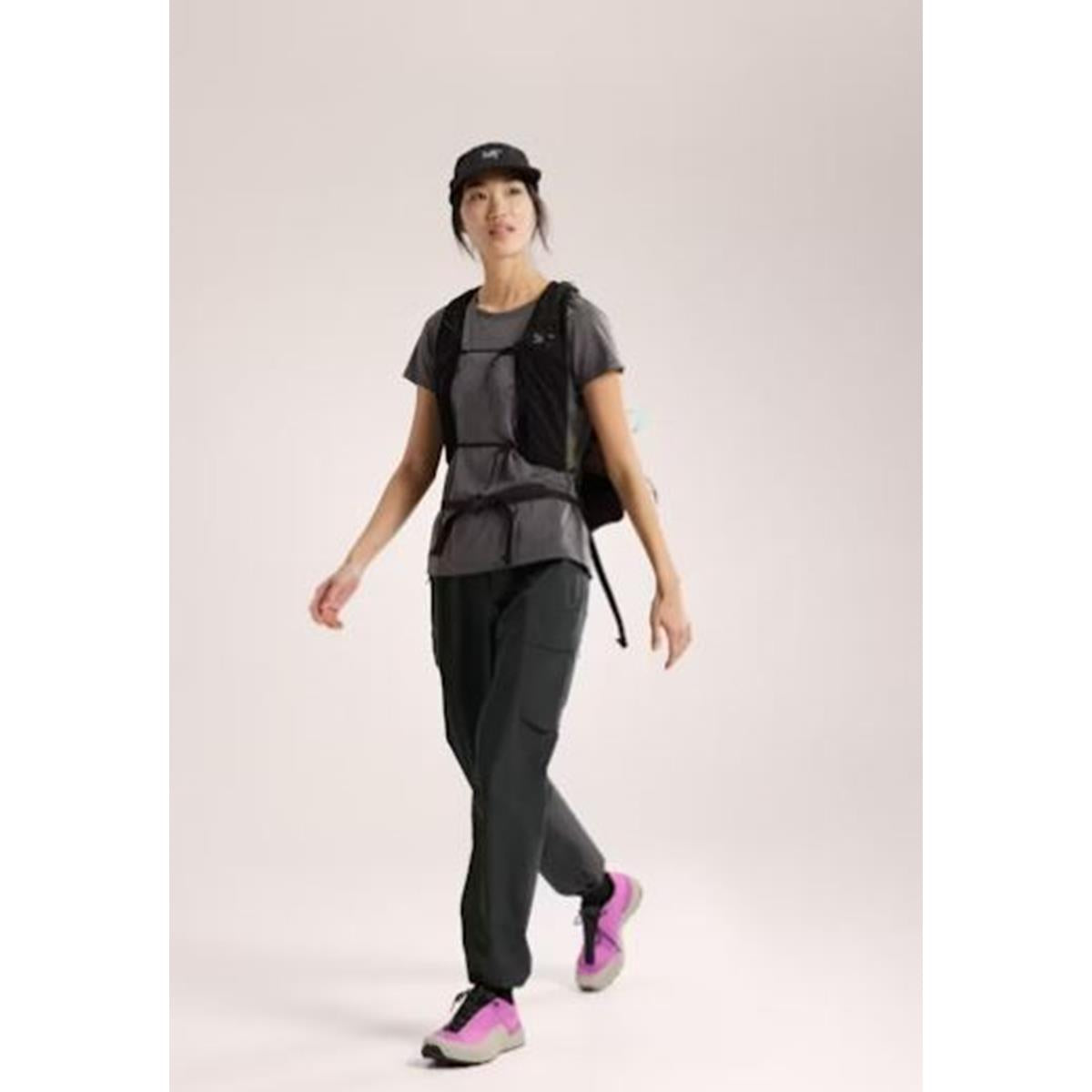 Arc'teryx Taema Kurzarmshirt Women black heather