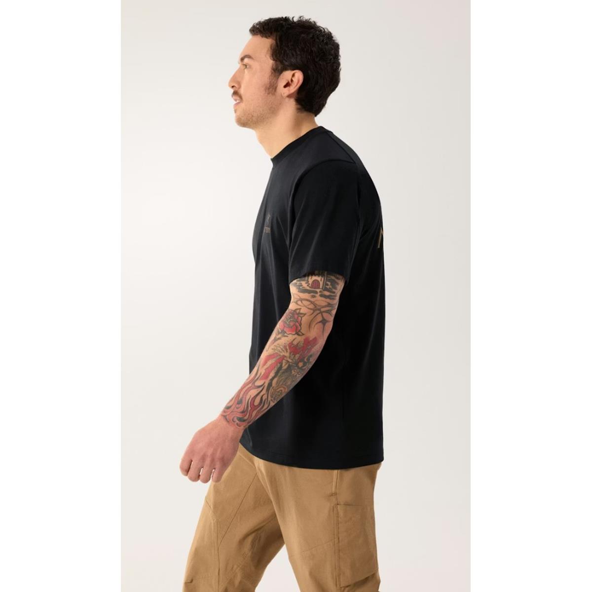 Arc'teryx Kragg SL Cotton Bird Word T-Shirt Herren 24K black, Bild 4 von 5