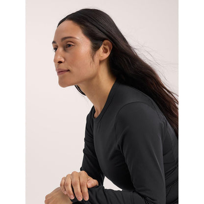 Arcteryx Rho Crew black Damen Longsleeve