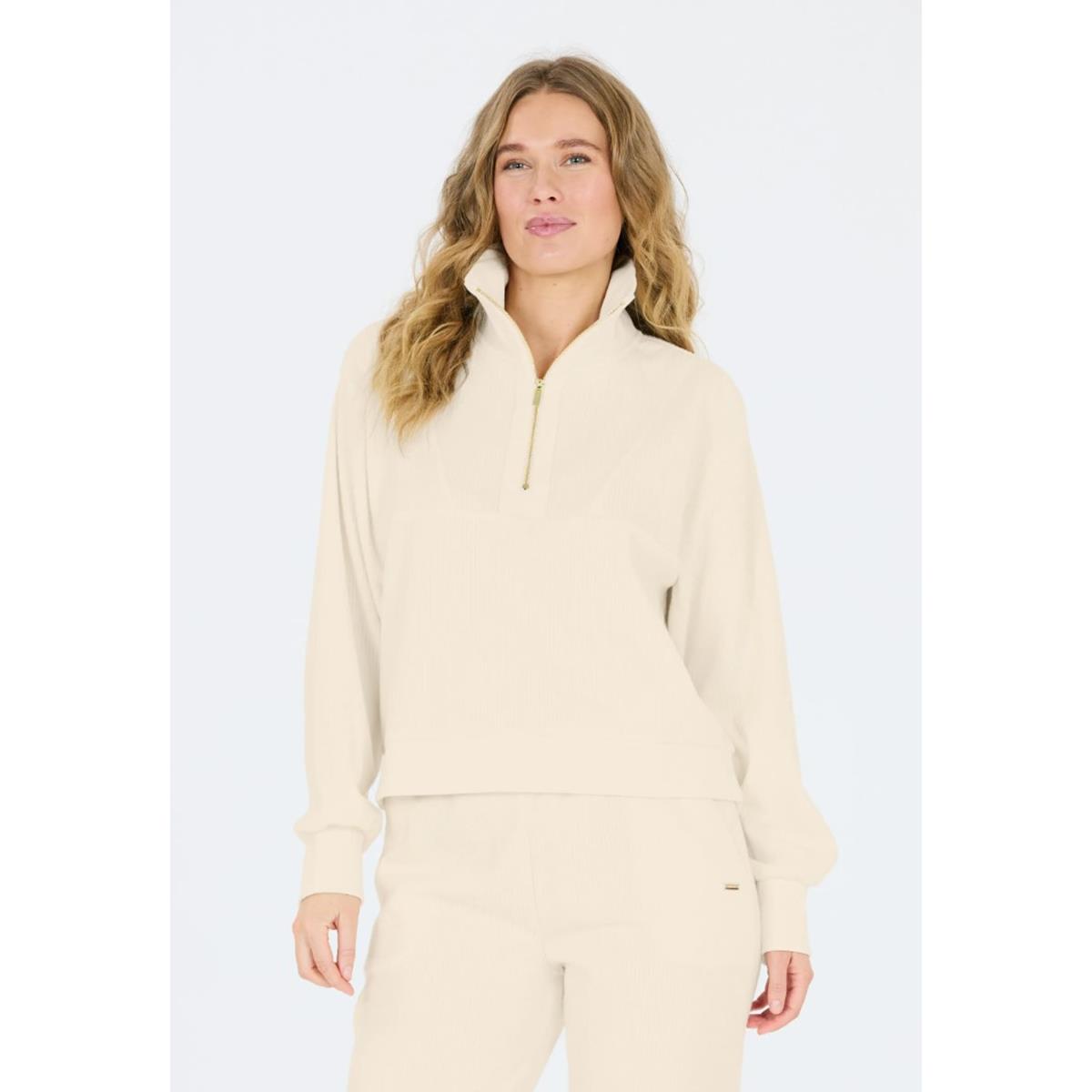 Athlecia Hecey Women Half Zip - Whisper White