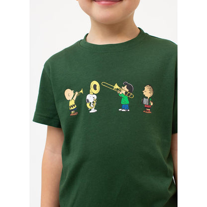 Bavarian Caps T-Shirt "Peanuts: Blaskapelle" Dunkelgrün