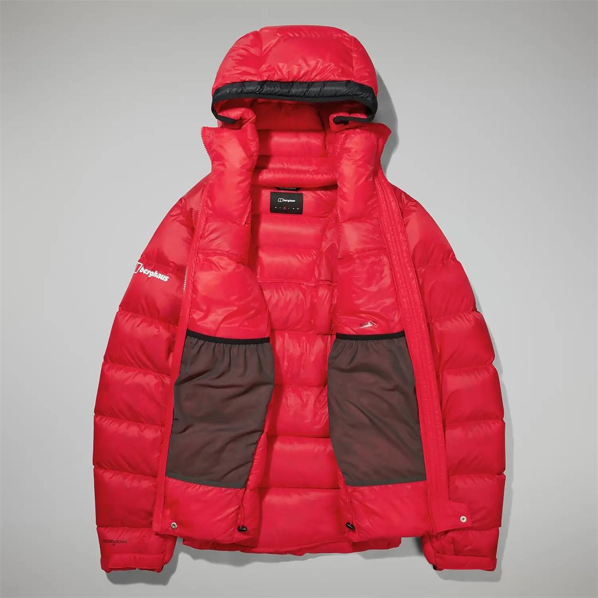Berghaus Men MTN Arete Ultra Down Hoodie Jacket goji berry black