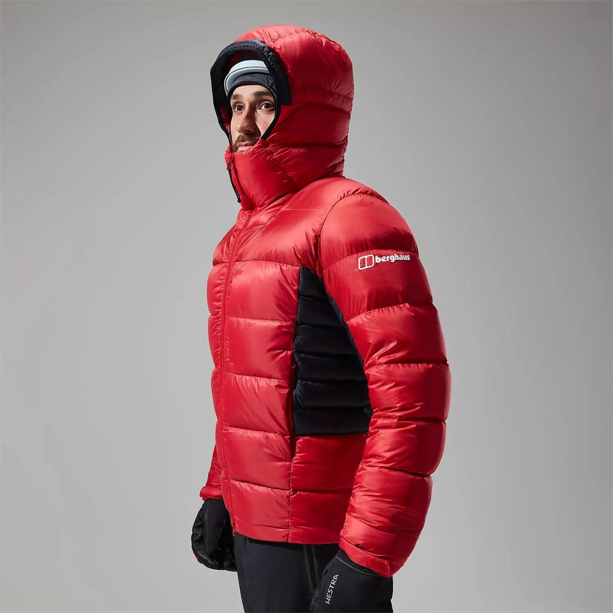 Berghaus Men MTN Arete Ultra Down Hoodie Jacket goji berry black
