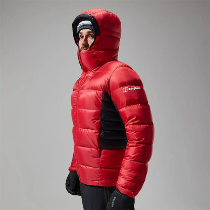 Berghaus Men MTN Arete Ultra Down Hoodie Jacket goji berry black