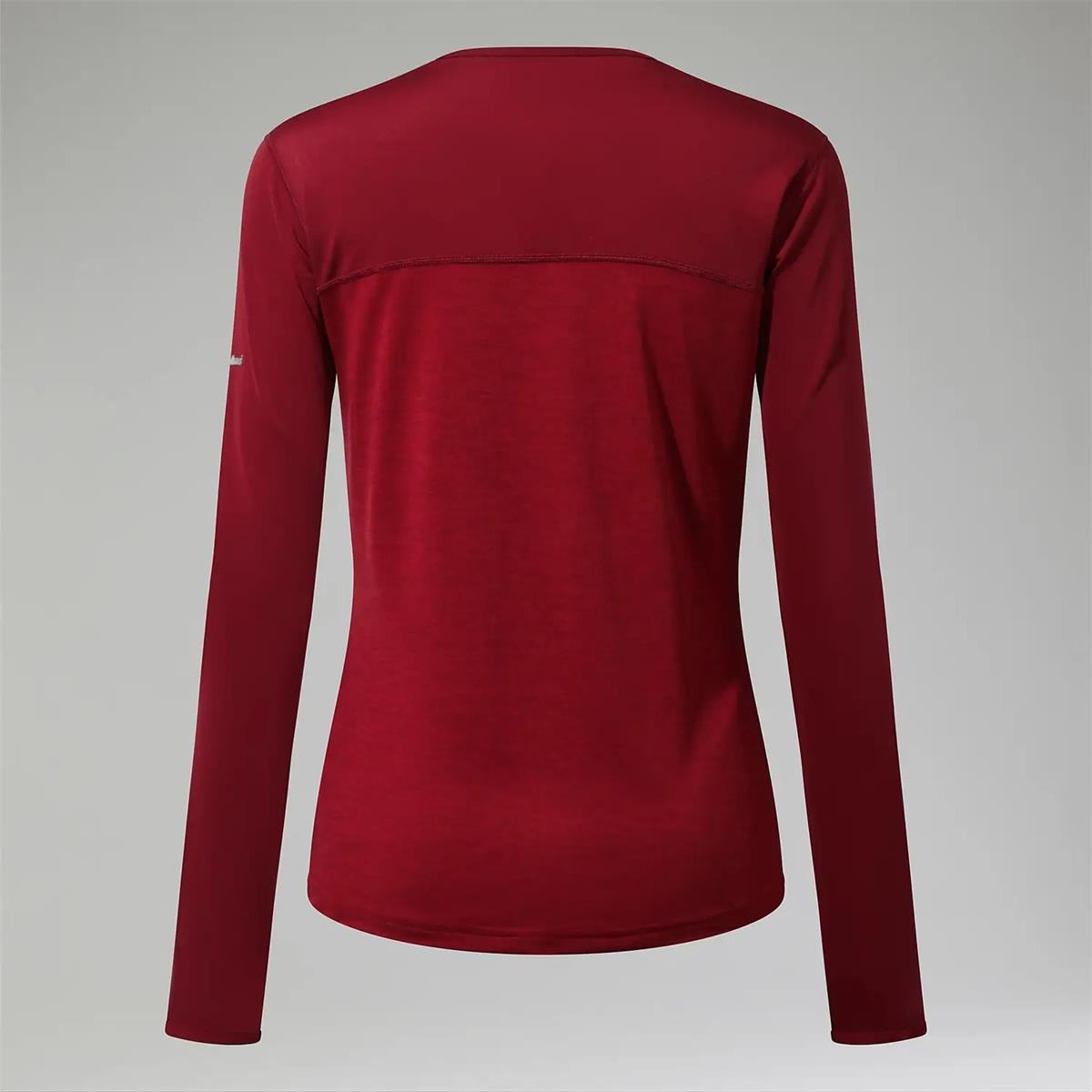 Berghaus Women Voyager Tech Tee Basecrew LS red, Bild 2 von 8