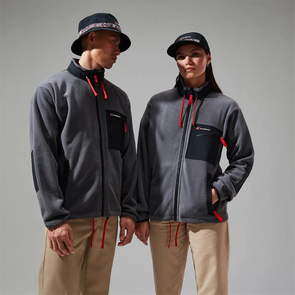 Berghaus Unisex Ascent 91 Fleece Jacket grey black, image 2 of 7