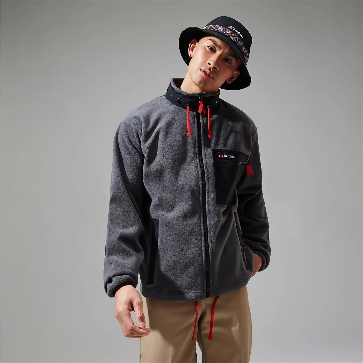 Berghaus Unisex Ascent 91 Fleece Jacket grey black, image 4 of 7