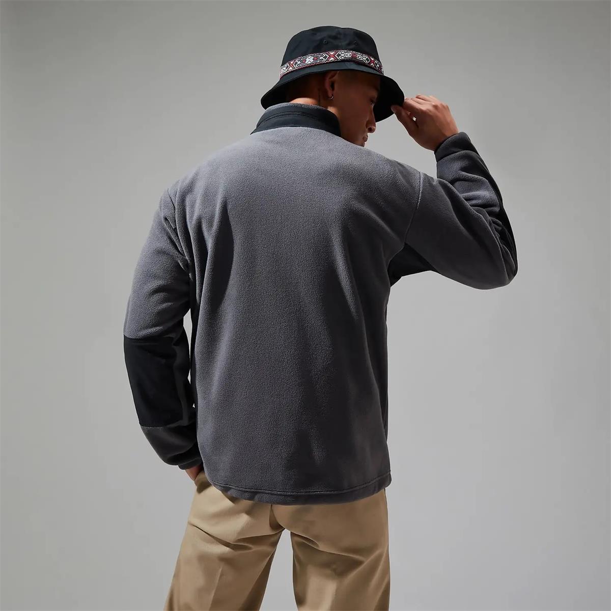 Berghaus Unisex Ascent 91 Fleece Jacket grey black, image 6 of 7