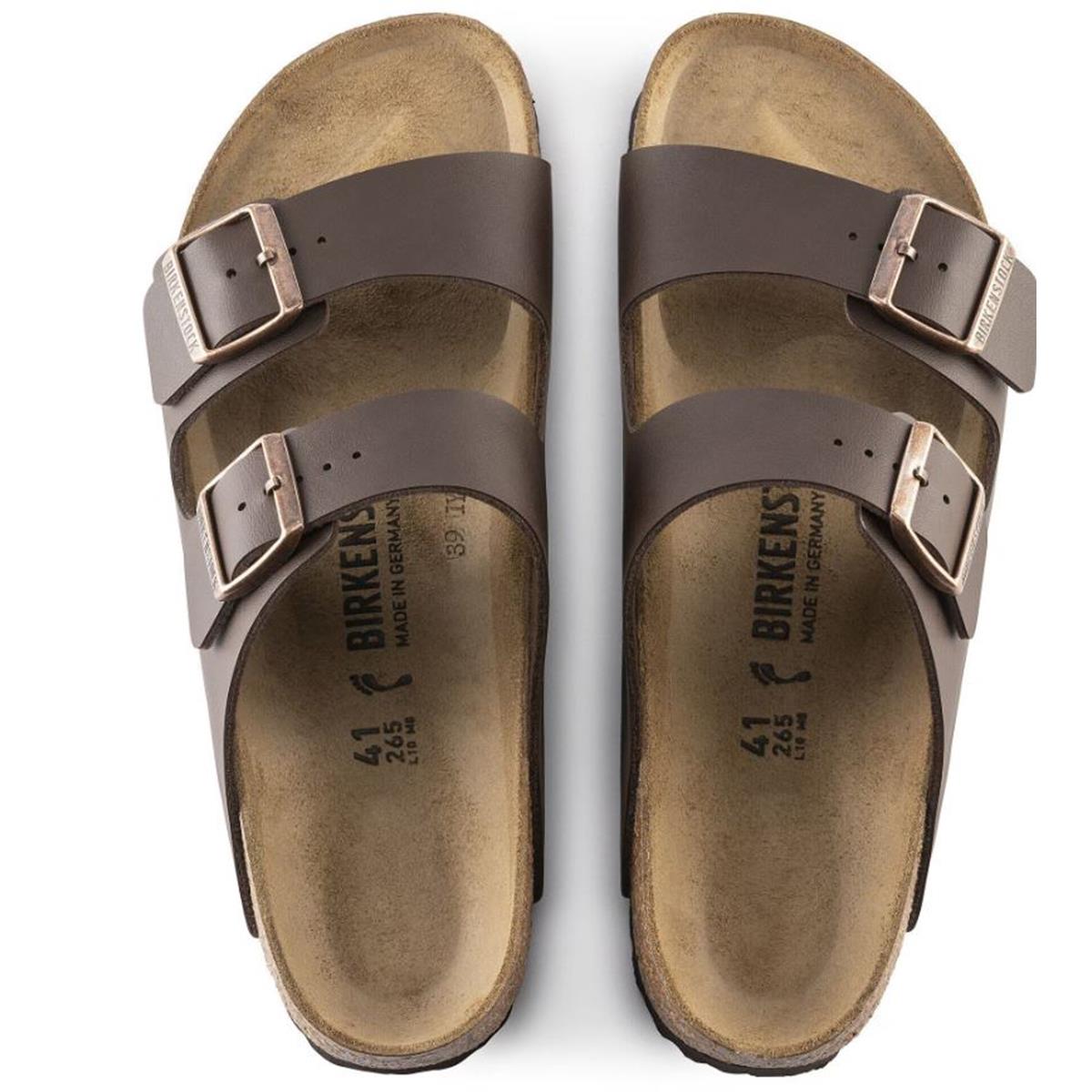 Birkenstock Arizona Birko Flor schmal dunkelbraun Unisex