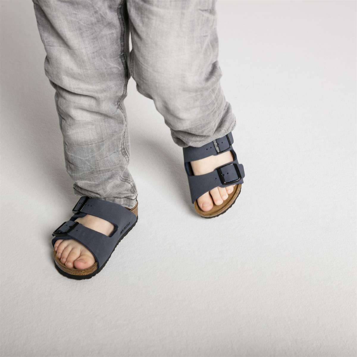 Birkenstock Arizona Kids Birko-Flor Nubuk Schmal navy, Bild 7 von 9