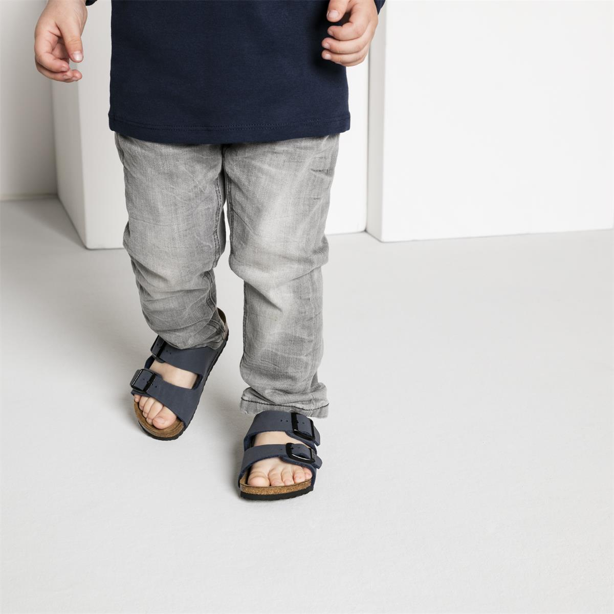 Birkenstock Arizona Kids Birko-Flor Nubuk Schmal navy, Bild 8 von 9