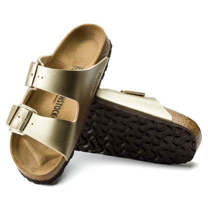 Birkenstock Arizona Birko-Flor scmal gold Damen