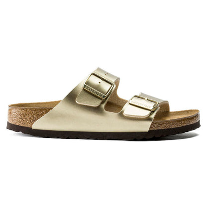 Birkenstock Arizona Birko-Flor scmal gold Damen