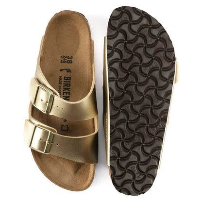 Birkenstock Arizona Birko-Flor scmal gold Damen