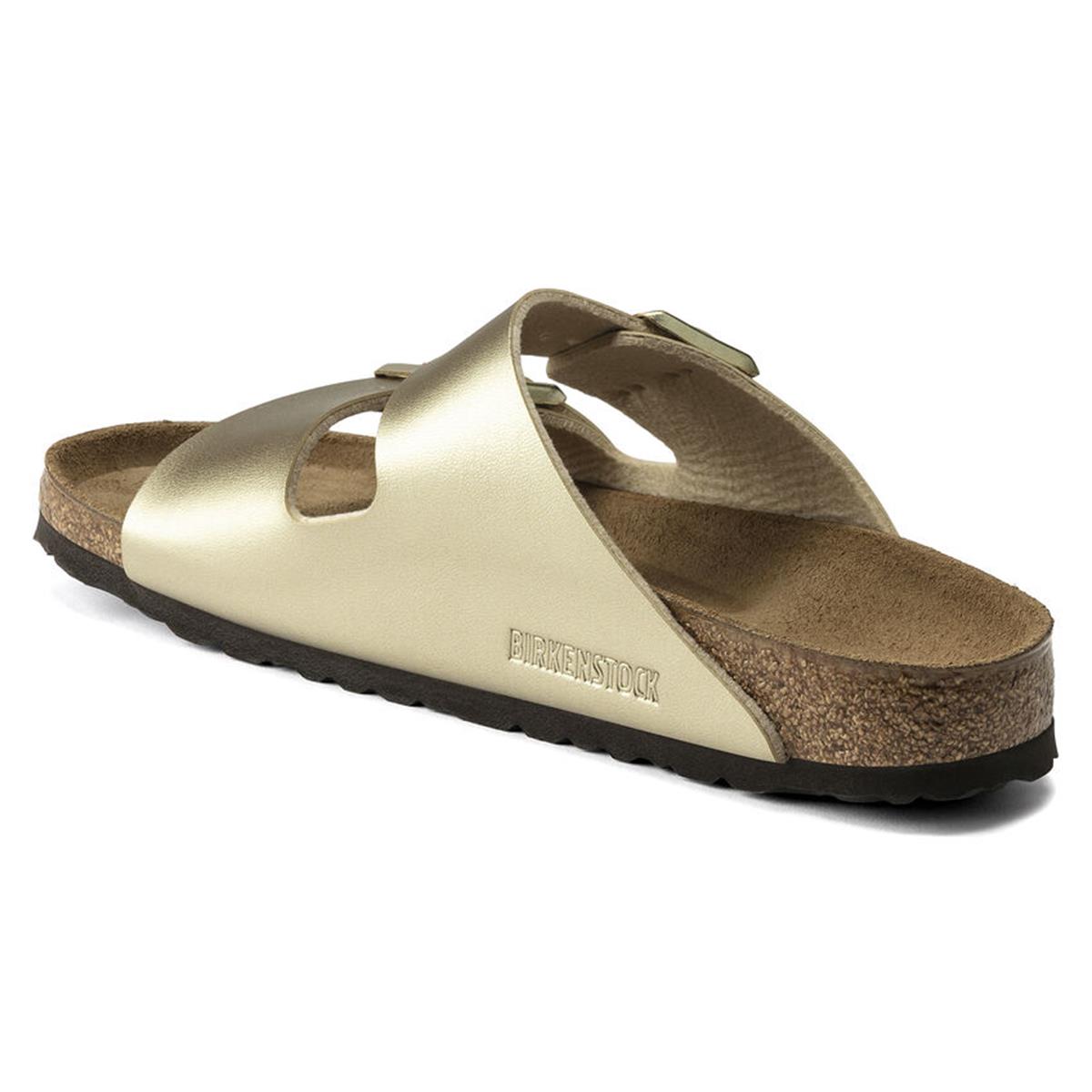 Birkenstock Arizona Birko-Flor scmal gold Damen