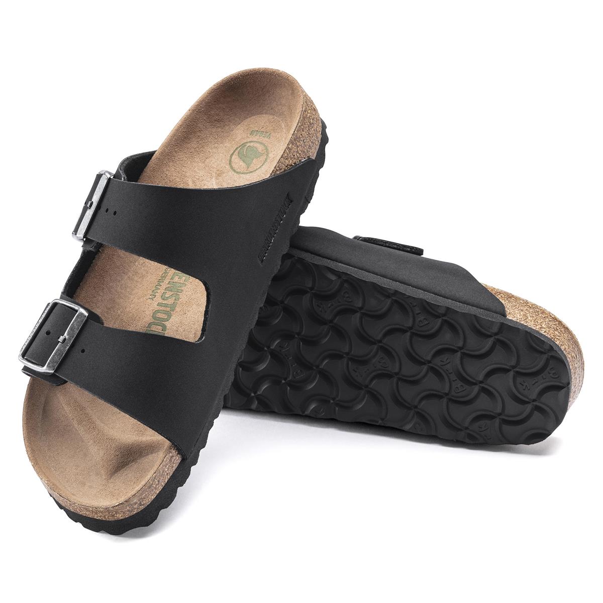 Birkenstock Arizona Vegan Birko-Flor Nubuk Damen Schmal black
