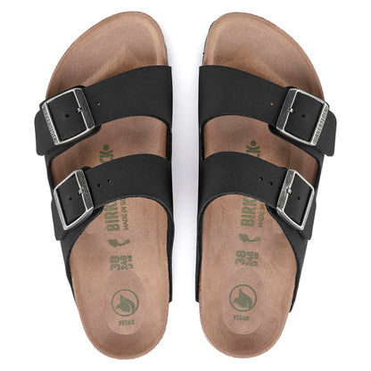 Birkenstock Arizona Vegan Birko-Flor Nubuk Damen Schmal black
