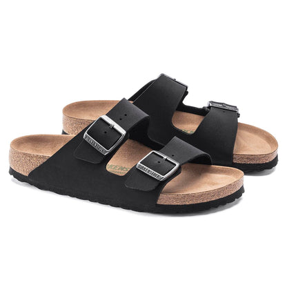 Birkenstock Arizona Vegan Birko-Flor Nubuk Damen Schmal black