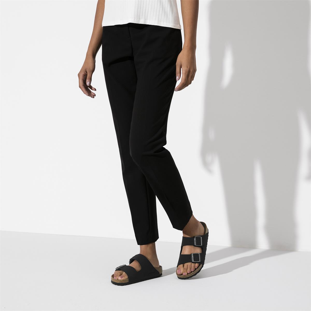 Birkenstock Arizona Vegan Birko-Flor Nubuk Damen Schmal black