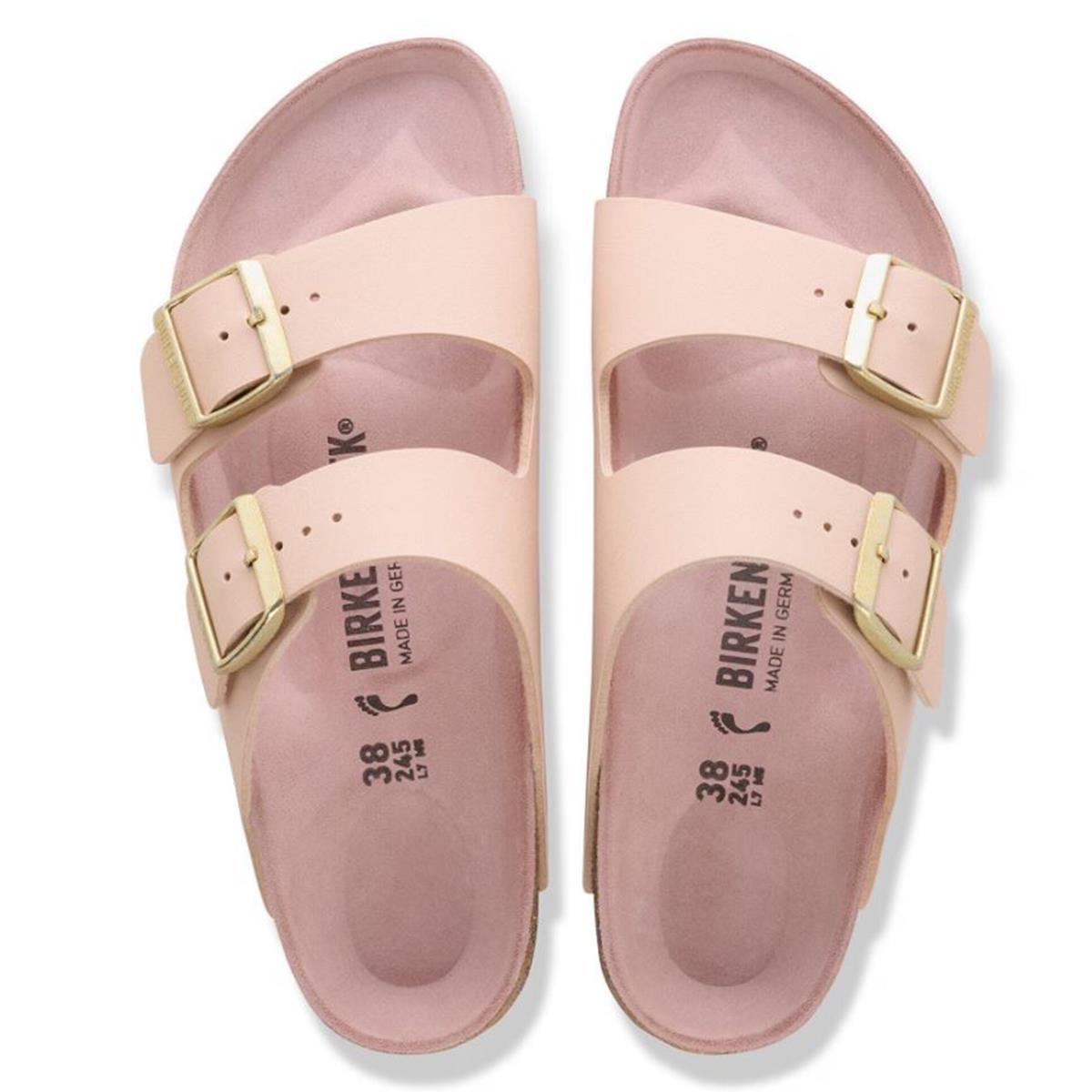 Birkenstock Arizona Birko-Flor schmal triples new beige pink clay Damen