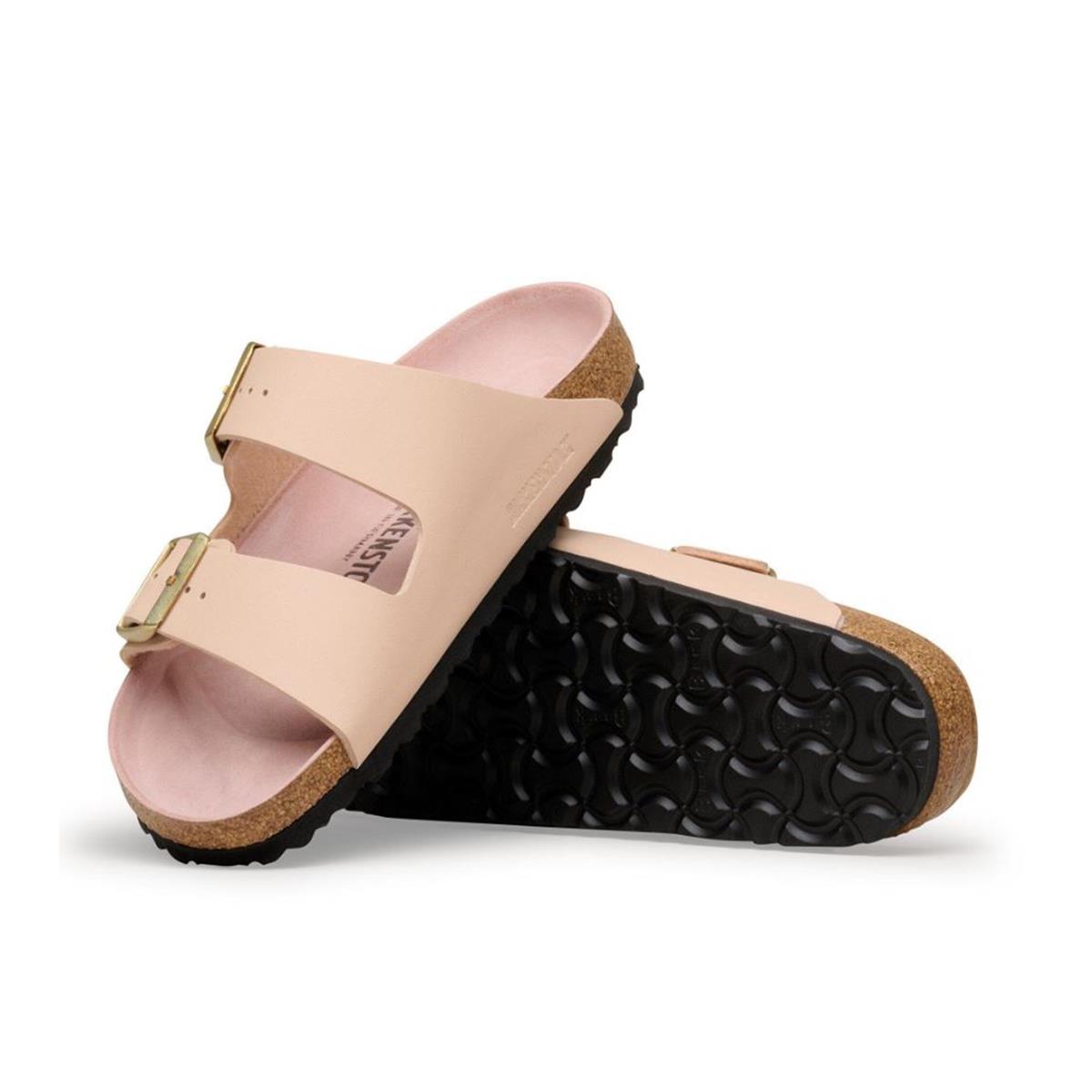Birkenstock Arizona Birko-Flor schmal triples new beige pink clay Damen