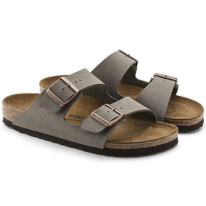 Birkenstock Arizona Birko-Flor Nubuk normal stone Unisex
