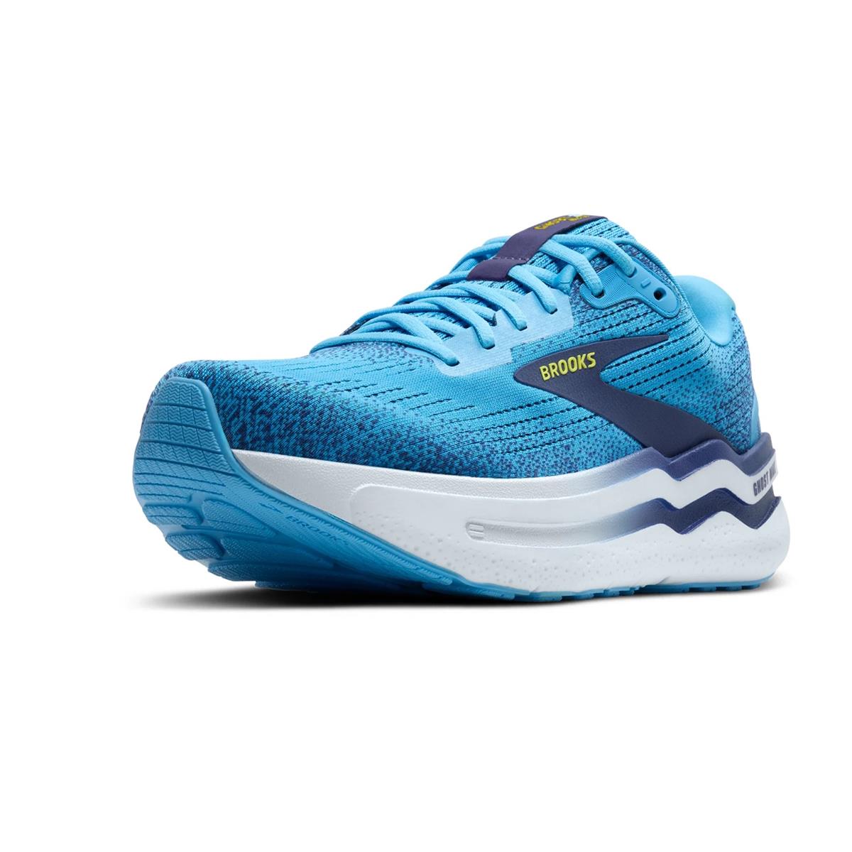 Brooks Ghost Max 2 Herren Laufschuhe Bonnie Blue Ribbon Yellow, Bild 3 von 6