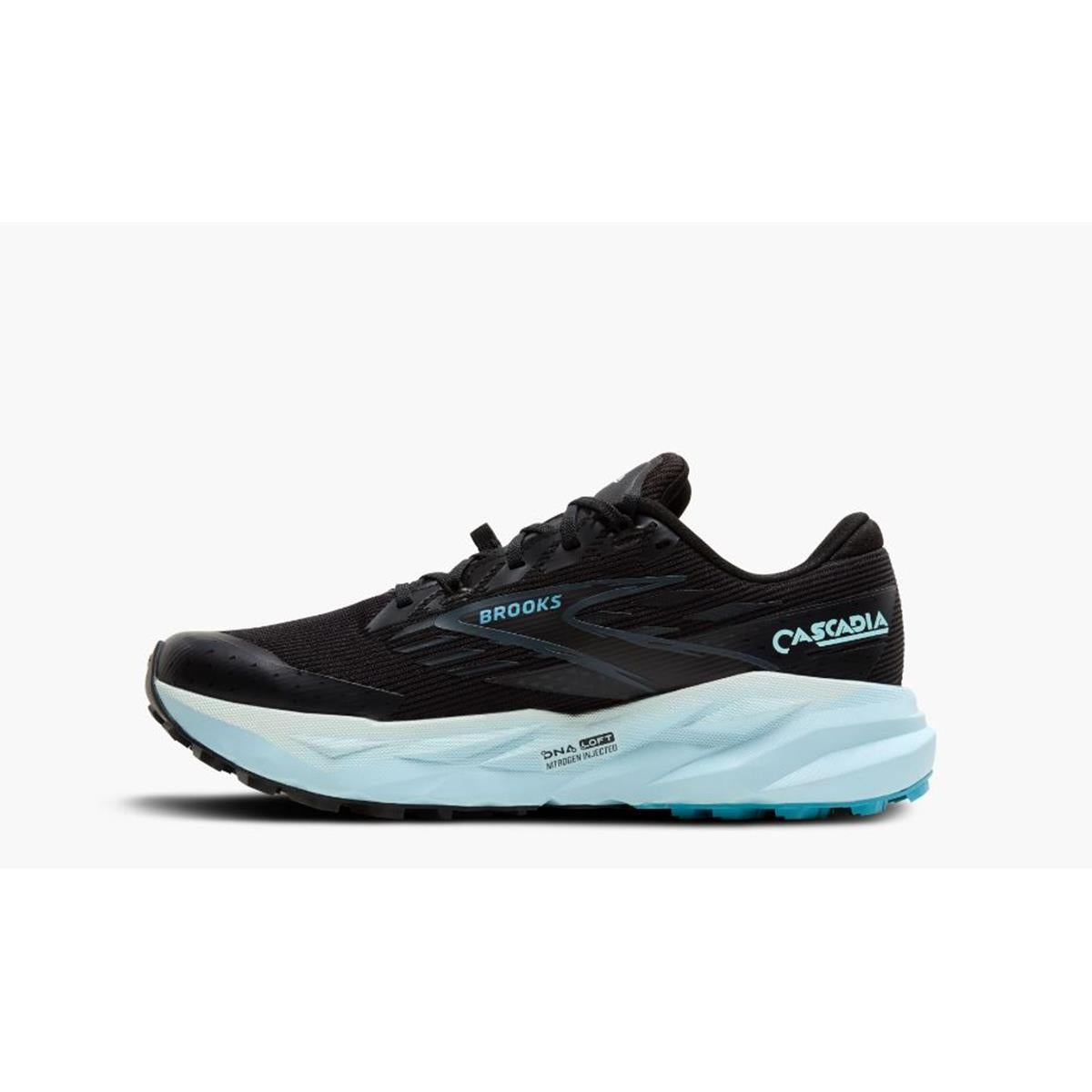 Brooks Cascadia 19 GTX Women black ebony blue flower