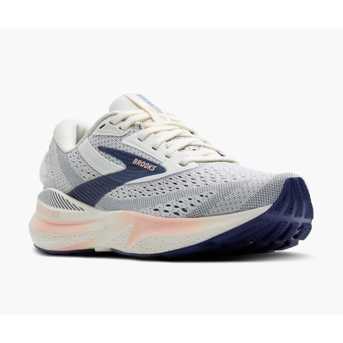 Brooks Adrenaline GTS 24 Damen Laufschuhe Grey Blue Ribbon Peach