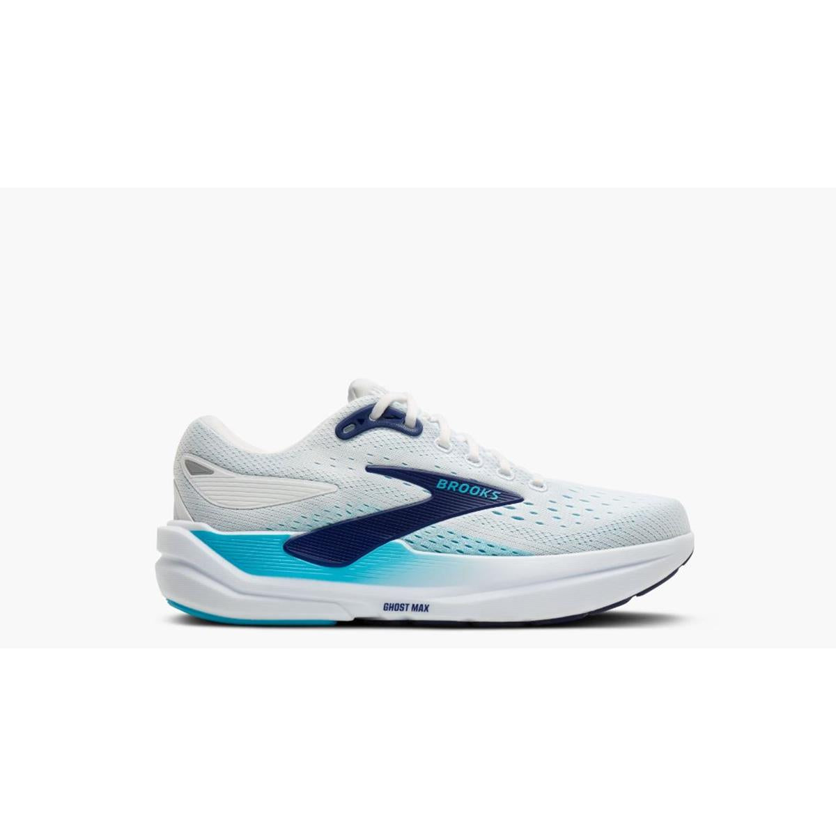 Brooks Ghost Max 3 Men bright white beacon blue teal