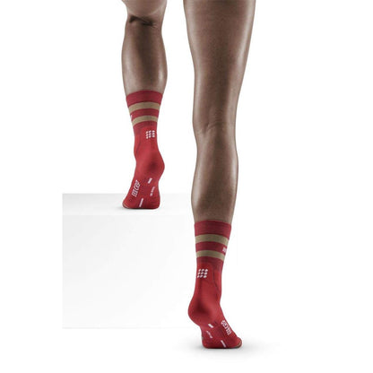 Bild 1 CEP 80`s hiking compression mid-cut socks women berry/sand
