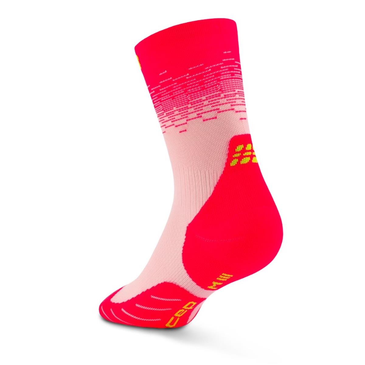 CEP Core Run Edt. Fade Compression Socks Mid Cut women pink / lime, Bild 2 von 3