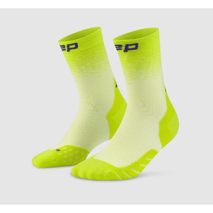 CEP Core Run Edt. Fade Compression Socks Mid Cut women lime / blue