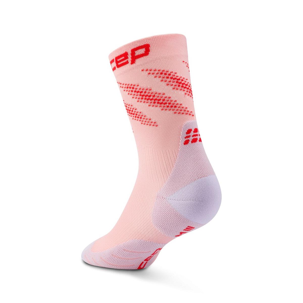 CEP Core Run Edt. Elliptic Compression Socks Mid Cut Women pink / red, Bild 2 von 3