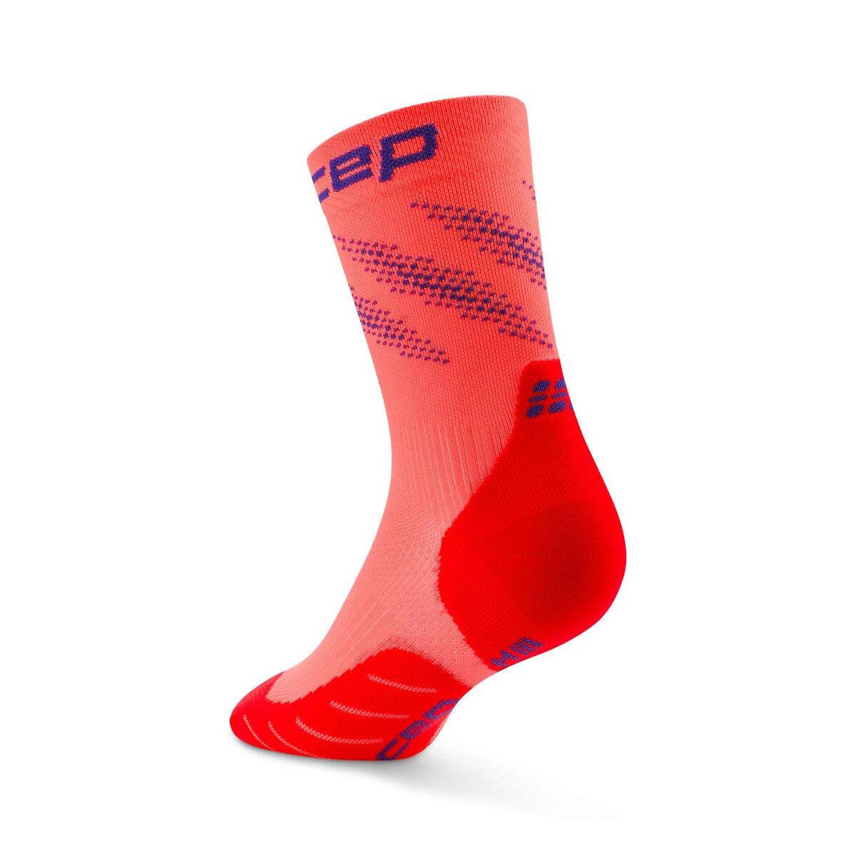 CEP Core Run Edt. Elliptic Compression Socks Mid Cut Women neon coral / purple, Bild 2 von 3