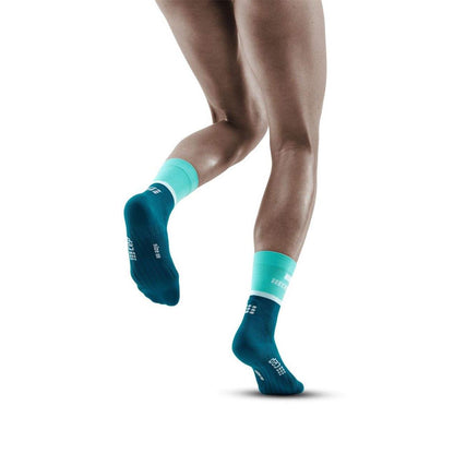 Bild 1 CEP the run compression mid cut socks women ocean/petrol